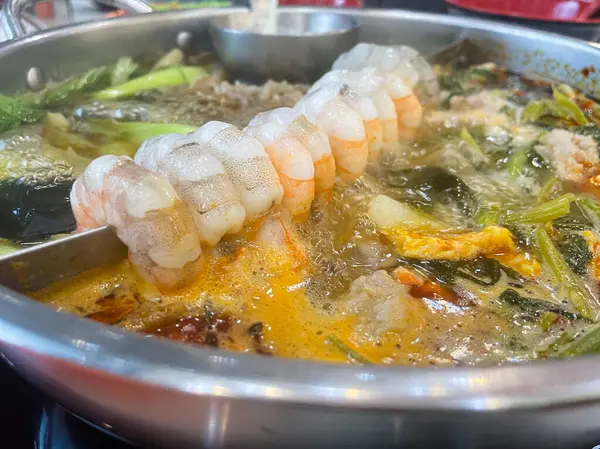 Geleneksel Asya mutfağı yakın çekim görüntüsü