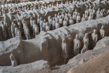 Qin Shihuang 'ın TerraCotta Savaşçıları, Çin' in Shaanxi Eyaleti Xi 'an' da inşa edilmiş bir dünya kültürel miras kil biblosu.