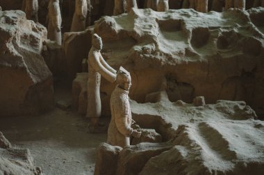 Xian, Çin: Xian Çin 'deki ünlü Terracotta Ordusu savaşçıları.