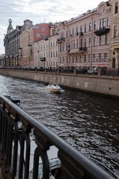 St. Petersburg, Rusya - 25 Temmuz 2024: Turistler. İnsanlar parkta oturuyor, etrafta dolanıyorlar. Yüksek kalite fotoğraf