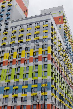 Moskova, Rusya 'daki Modern çok katlı bina. Yüksek kalite fotoğraf