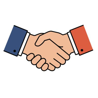 Klip sanatı el sıkışıyor. Bu resim iki elin birbirini sıktığını gösteriyor, anlaşmayı ya da ortaklığı simgeliyor. Çizim tasarımı.