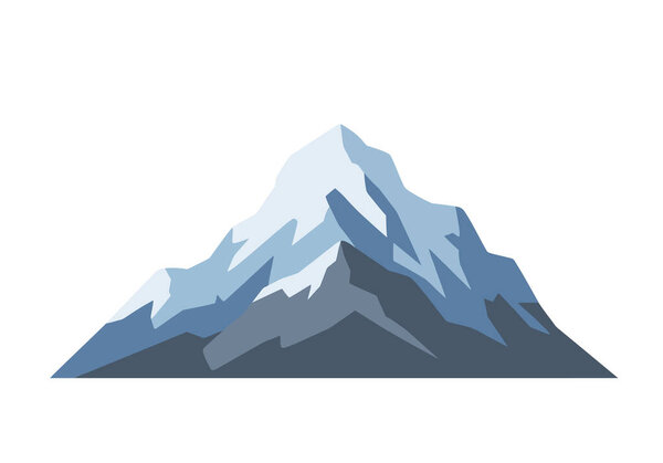 Montaña Nieve Clip Arte Esta Imagen Muestra Una Ilustración Vectorial — Foto de Stock