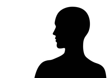 Omuz silueti. Bu görüntü, sandalda kürek çeken, omuz ve kol kaslarını hareket halinde vurgulayan bir kişinin siluetini gösteriyor. Clipart illüstrasyon tasarımı.