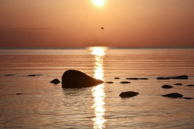 Güzel deniz manzarası. doğa arkaplanı