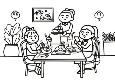 En iyi arkadaşlar renk sayfaları tarzıyla tanışır..