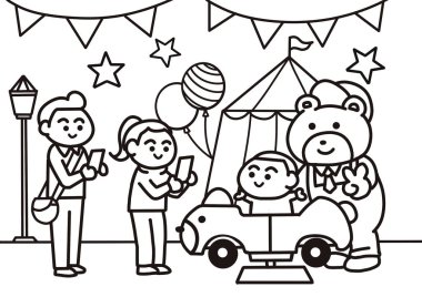 Sirkte Aile Seyahati.