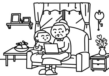 Büyükanne Not Defteri boyama biçimi kullanıyor.