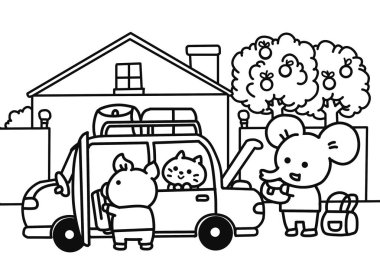 Küçük hayvan yola çıkmaya hazırlanıyor..