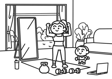 Bir kadın aynaya baktığında vücudundan tatmin olur..