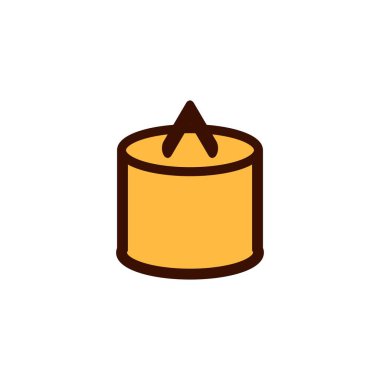 Hafif Tealight Meditasyon, Aromaterapi veya Tatil Dekorasyonu Minimum Vektörü
