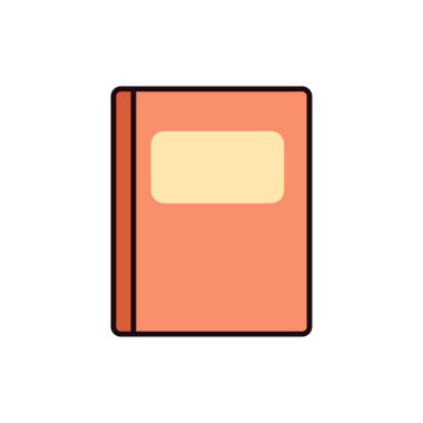 Ön Etiketli Sıcak Mercan Rengi Eğitimsel Günlük Tasarımı