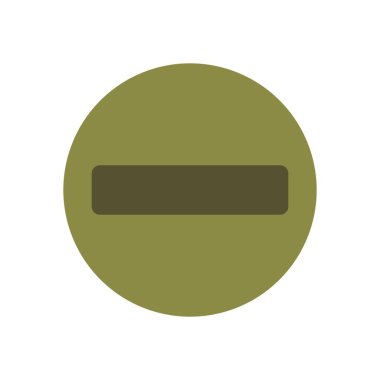 Koyu Yeşil Yasak Trafik İşareti Yuvarlak Çubuklu