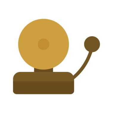 Klasik Duvar Bağlı Çan Sembolü Acil Durum veya Yangın Alarmı Bildirimi