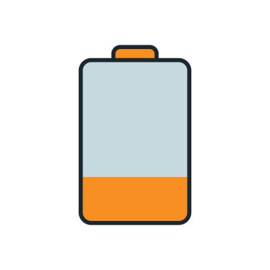 Kullanıcı arayüzü ögeleri için düşük seviyeli pil grafik çizimi hızla şarj edilmesi veya güç tasarrufu eylemine ihtiyaç olduğunu gösterir