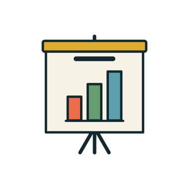 İstatistikleri, stratejik planlamayı veya kurumsal özetleri iletmek için ideal üç sütundan oluşan iş sunum tahtası