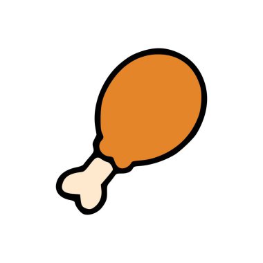 Sade Kızarmış Tavuk Davul Çubuğu Çizelgesi Yuvarlak Portakal Et ve Hafif Kemik Saplı