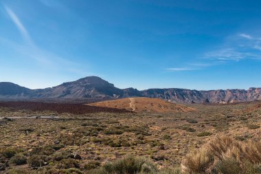 Teide Ulusal Parkı, Tenerife, İspanya Güneşli Mart gününde