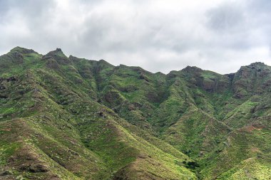 Mart ayında İspanya 'nın Tenerife kentindeki Anaga Milli Parkı' nda dağlar görülüyor.