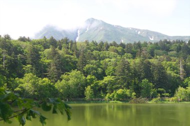 Güzel Rishiri Adası, Hokkaido 'da uzak bir ada.
