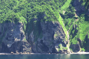 Shiretoko 'nun göz kamaştırıcı mavi dünya doğal miras bölgesi.