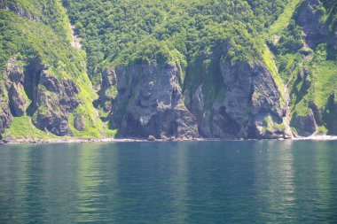 Shiretoko 'nun göz kamaştırıcı mavi dünya doğal miras bölgesi.
