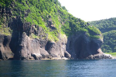 Shiretoko 'nun göz kamaştırıcı mavi dünya doğal miras bölgesi.