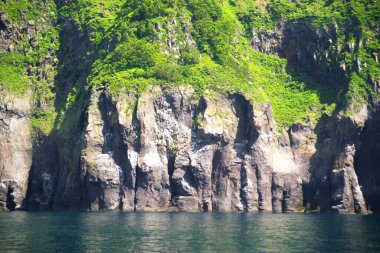Shiretoko 'nun göz kamaştırıcı mavi dünya doğal miras bölgesi.
