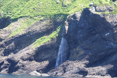 Shiretoko 'nun göz kamaştırıcı mavi dünya doğal miras bölgesi.