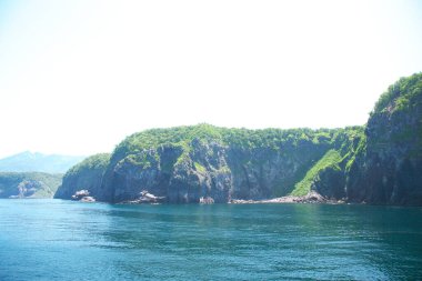 Shiretoko 'nun göz kamaştırıcı mavi dünya doğal miras bölgesi.