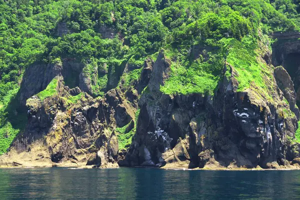 Shiretoko 'nun göz kamaştırıcı mavi dünya doğal miras bölgesi.