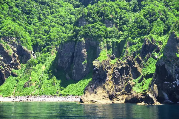 Shiretoko 'nun göz kamaştırıcı mavi dünya doğal miras bölgesi.