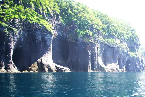 Shiretoko 'nun göz kamaştırıcı mavi dünya doğal miras bölgesi.