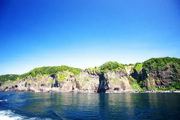 Shiretoko 'nun göz kamaştırıcı mavi dünya doğal miras bölgesi.