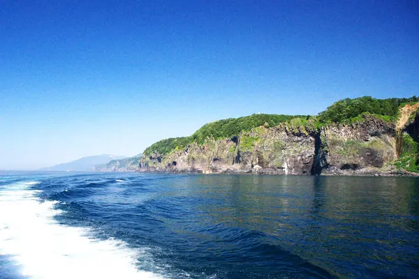 Shiretoko 'nun göz kamaştırıcı mavi dünya doğal miras bölgesi.