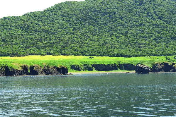 Shiretoko 'nun göz kamaştırıcı mavi dünya doğal miras bölgesi.