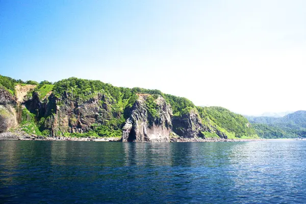 Shiretoko 'nun göz kamaştırıcı mavi dünya doğal miras bölgesi.