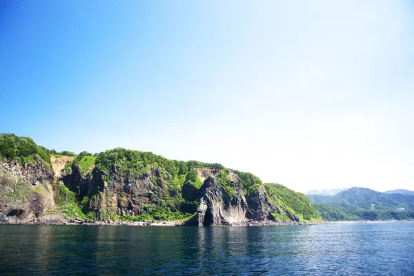 Shiretoko 'nun göz kamaştırıcı mavi dünya doğal miras bölgesi.