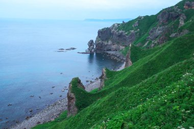 Güney Hokkaido 'nun muhteşem manzarası Shakotan Yarımadası' dır.
