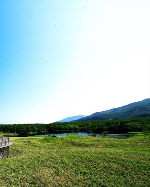 Dünya Doğa Mirası Alanı Shiretoko 'nun muhteşem manzarası