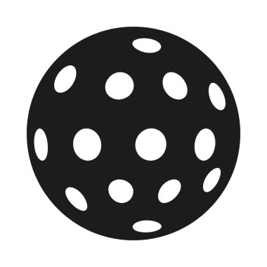 Pickleball Topu Vektör Silueti