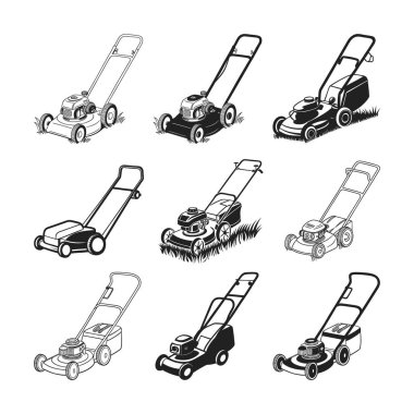 Çim biçme makinesi siluetleri Koleksiyon, ABD Sıfır Dönme Çim biçme makinesi silueti, Çim biçme makinesi SVG