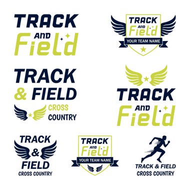 İz ve Saha SVG, Maskot Logosu Koşucu Okulu Maskot Çizim Silueti Çizimi