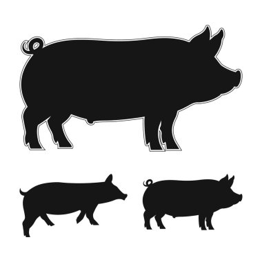 Domuz Çiftliği Silueti, Domuz Stoku SVG, Çiftlik Hayvanları SVG, Domuz Çiftliği Hayvanları Dosya Kesme, Domuz Silueti Siyah ve Beyaz Çizimleri Göster