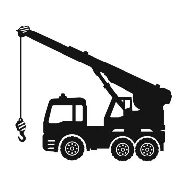 İnşaat kamyonu silueti demeti, inşaat kamyonları SVG demeti, inşaat araçları silueti set, mobil vinç, Kazıcı İnşaat SVG kesme dosyaları Cricut