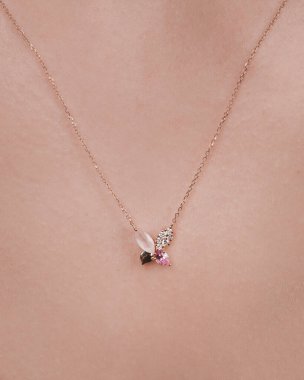 Zarif mücevherler, değerli taşlar takılmış mücevherler.. 