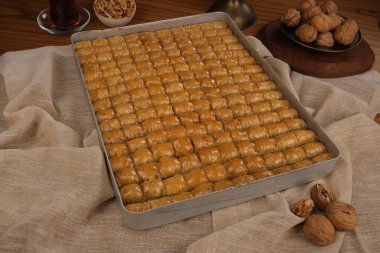 Lezzetli Tatlı Pistachio Baklava