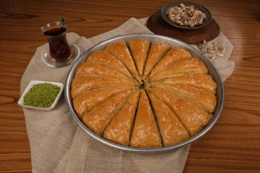Taze Pişmiş Baklava Parçalarının Yakın Çekimi