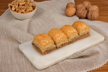 Lezzetli Tatlı Pistachio Baklava