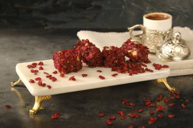 Renkli Lokum Parçaları Yakın plan